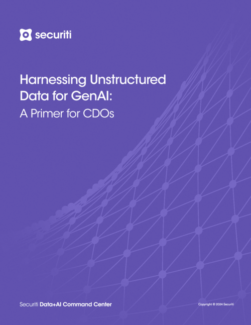 Harnessing Unstructured Data for GenAI: A Primer for CDOs
