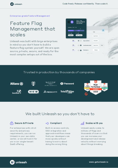 Unleash Feature Management Overview