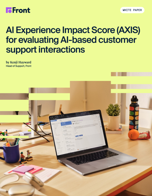 AI Experience Impact Score (AXIS) for evaluating AI-based customer support interactions