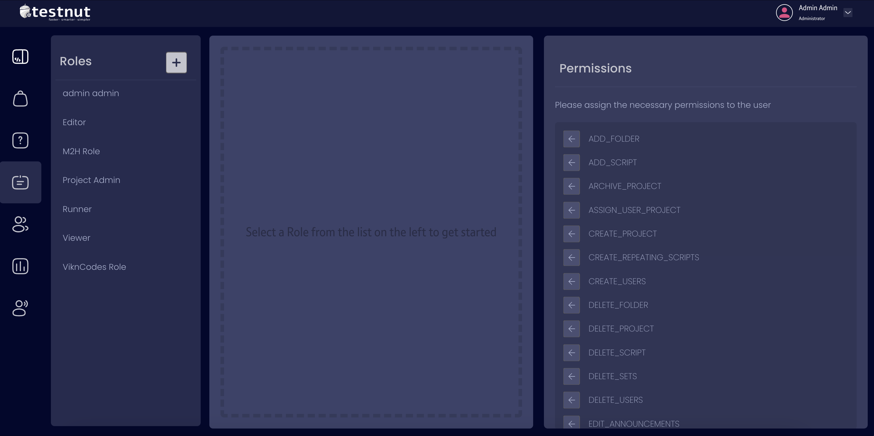 Testnut screenshot