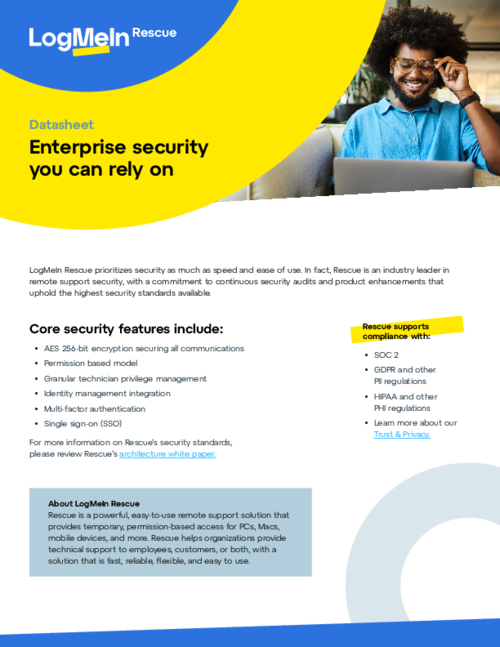 LogMeIn Rescue Security Overview