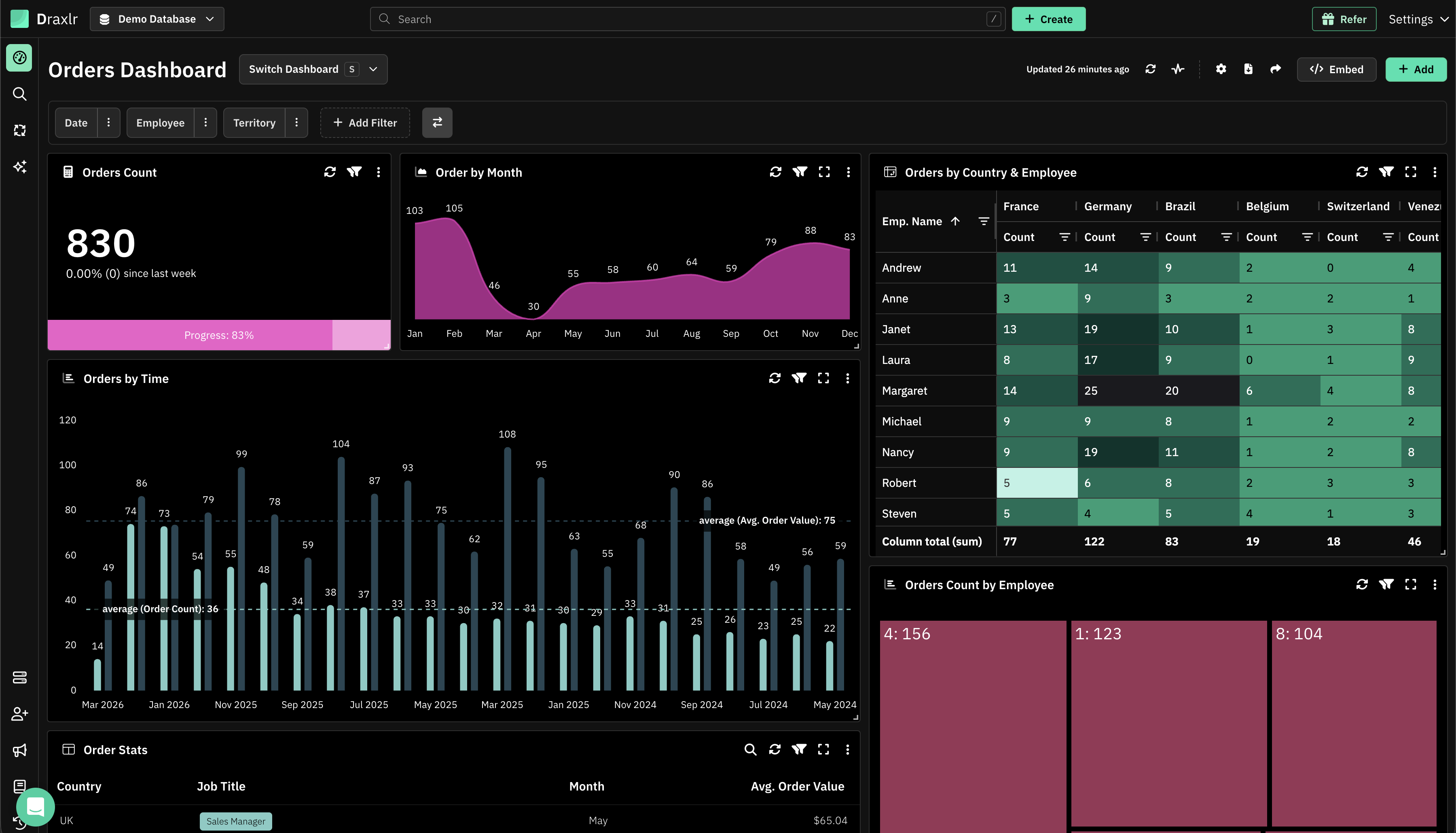 Draxlr screenshot