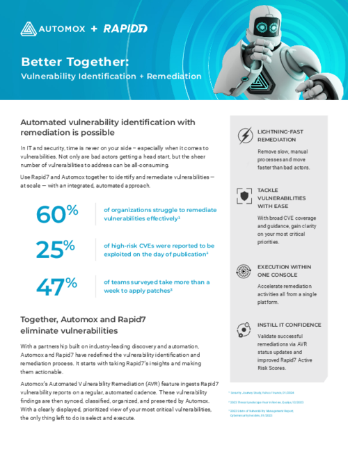 Automox for Automated Vulnerability Remediation