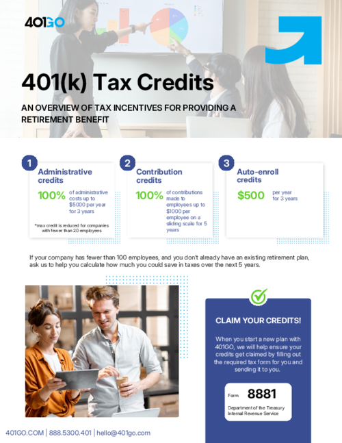 Federal tax credits might make your 401(k) free.