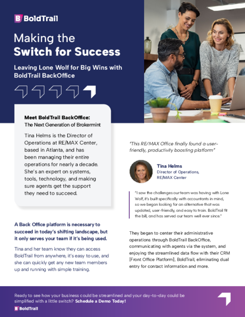 Leaving Lone Wolf for Big Wins with BoldTrail BackOffice