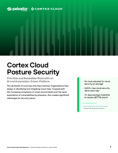 Cortex Cloud – Posture Security Datasheet