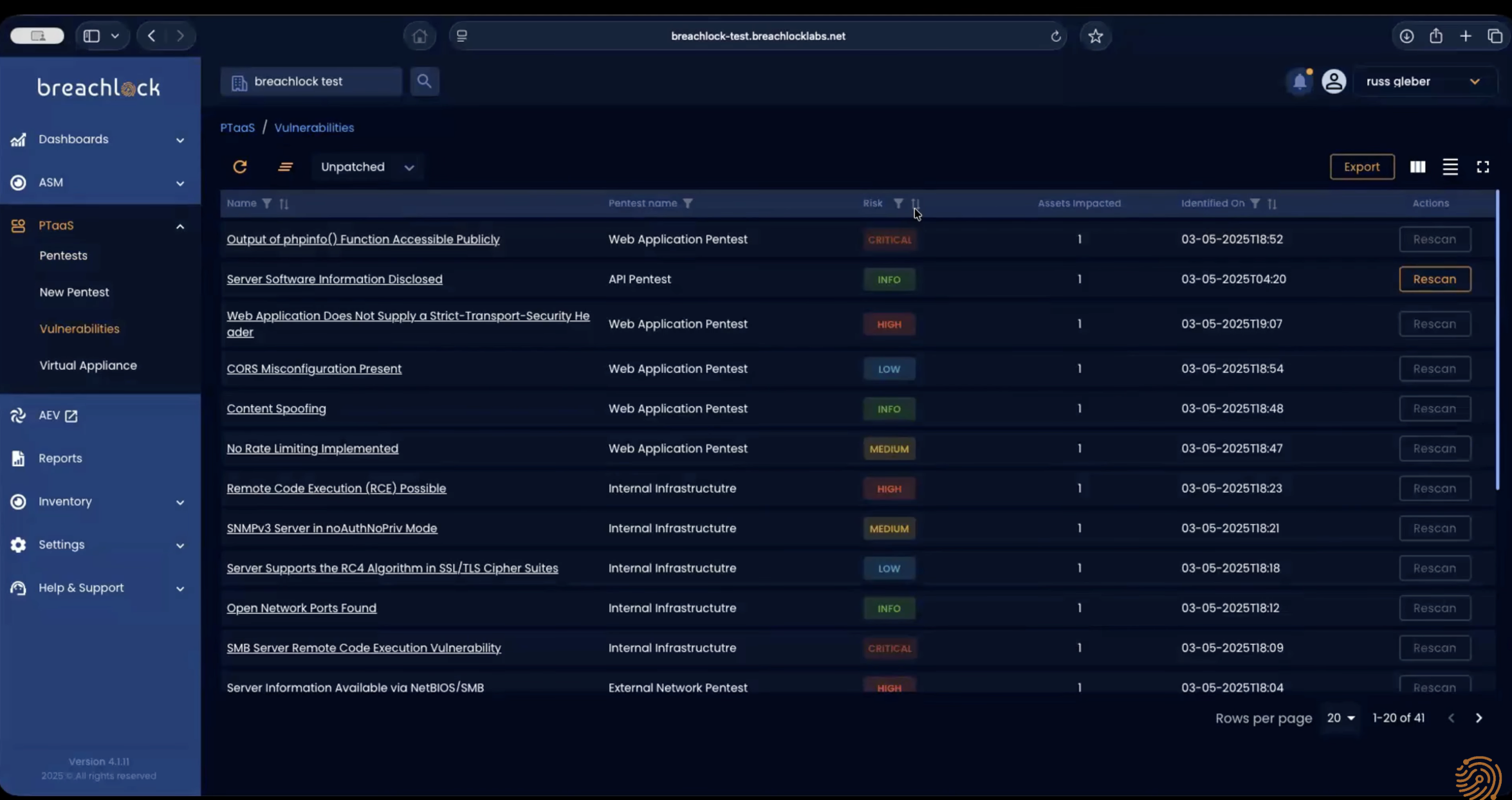 Vulnerability Risk Icon Breachlock Bewertungen 2026: Details, Preise & Funktionen | G2