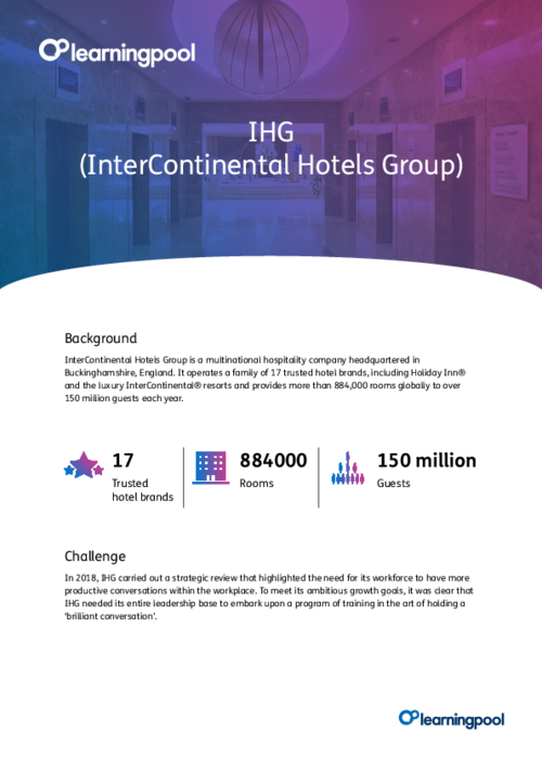 Case Study - InterContental Hotels Group