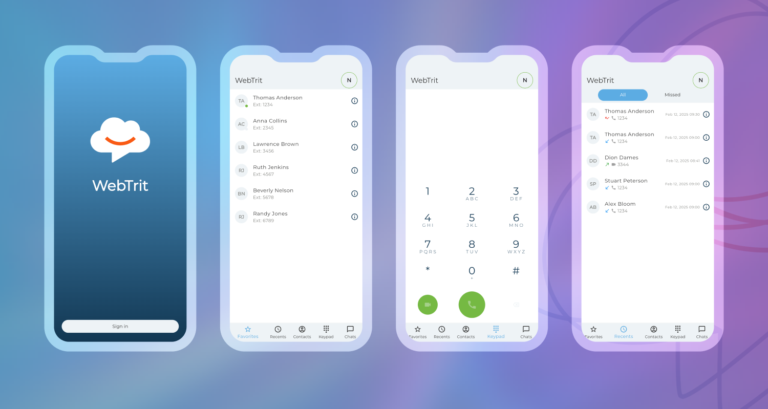 WebTrit Mobile Dialer screenshot
