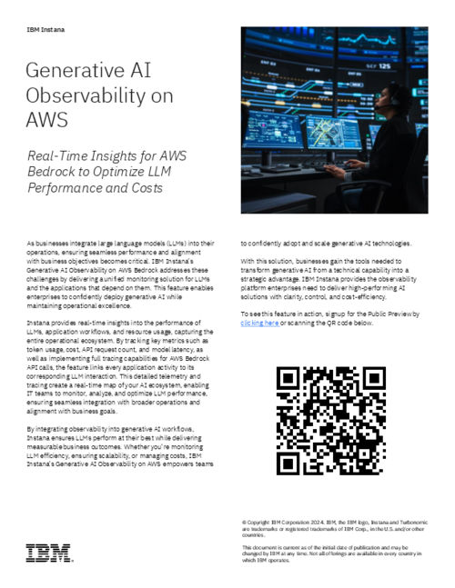 Generative AI Observability on AWS