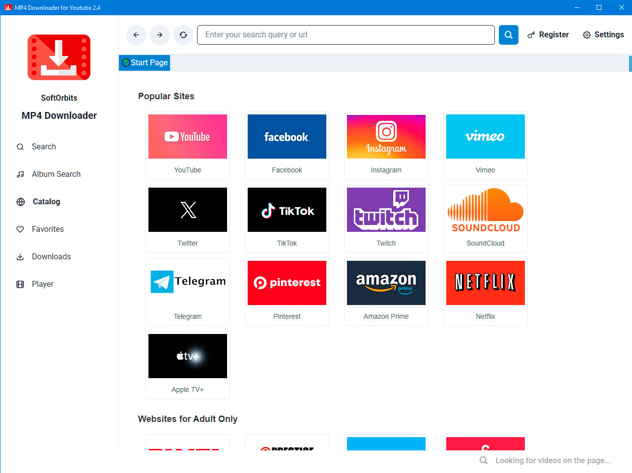SoftOrbits MP4 Downloader screenshot