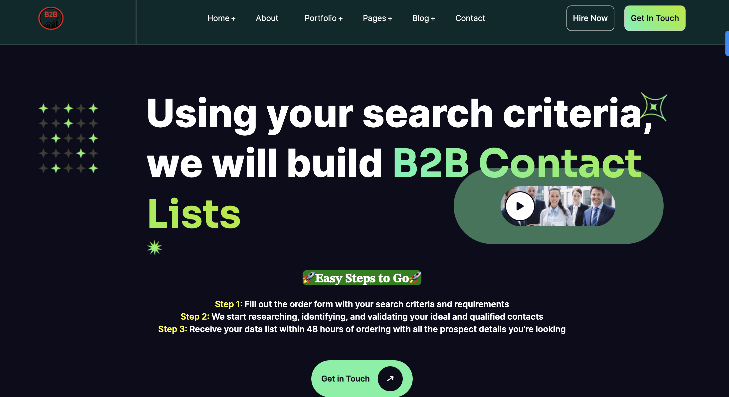 B2B Lead Shop screenshot