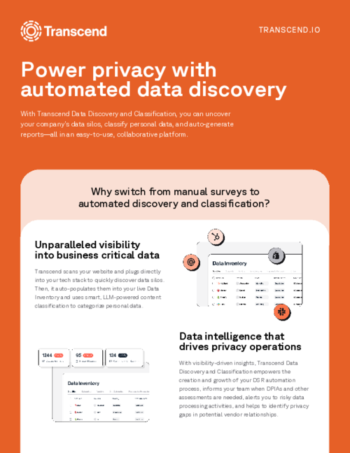 Transcend Data Mapping