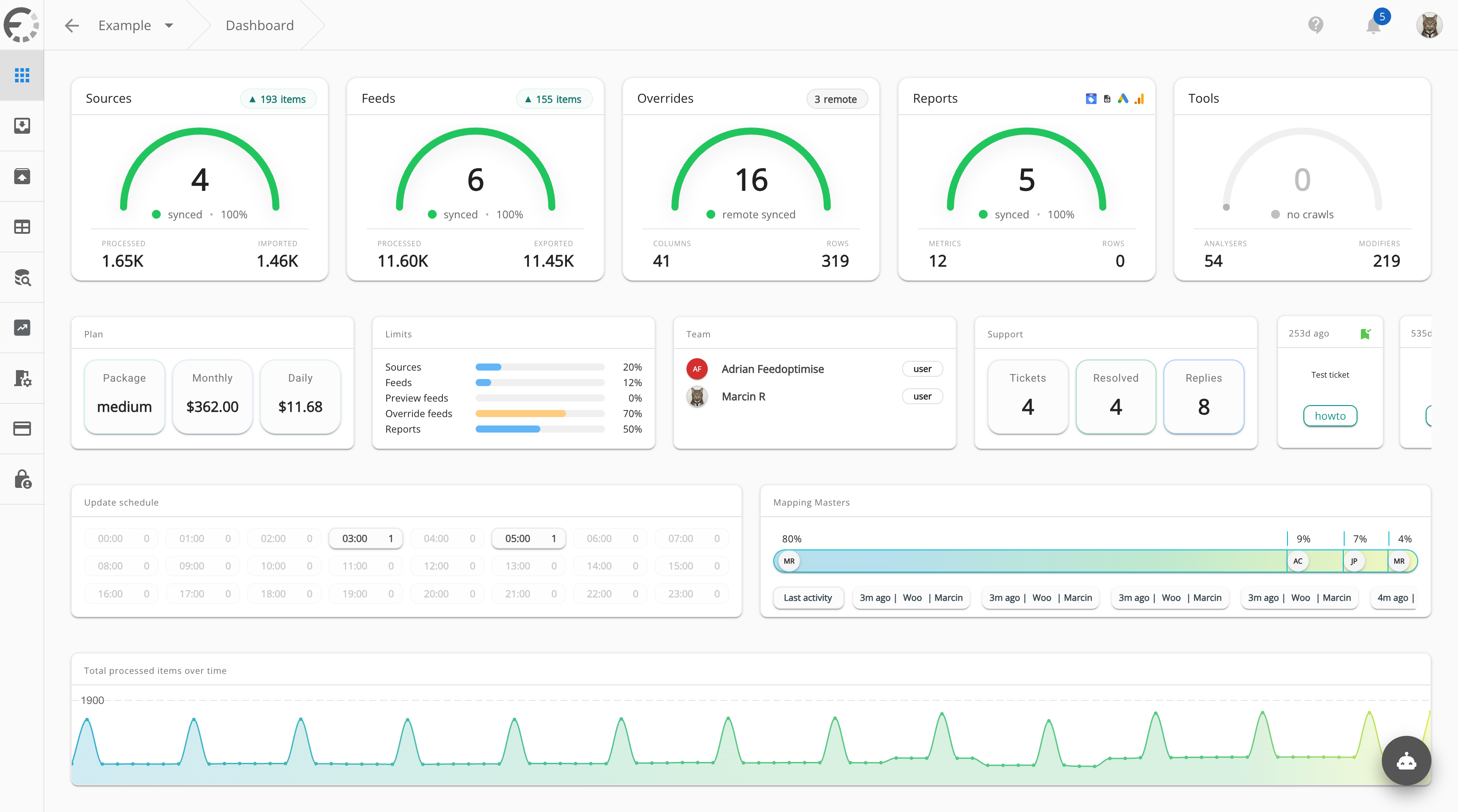 Feedoptimise screenshot