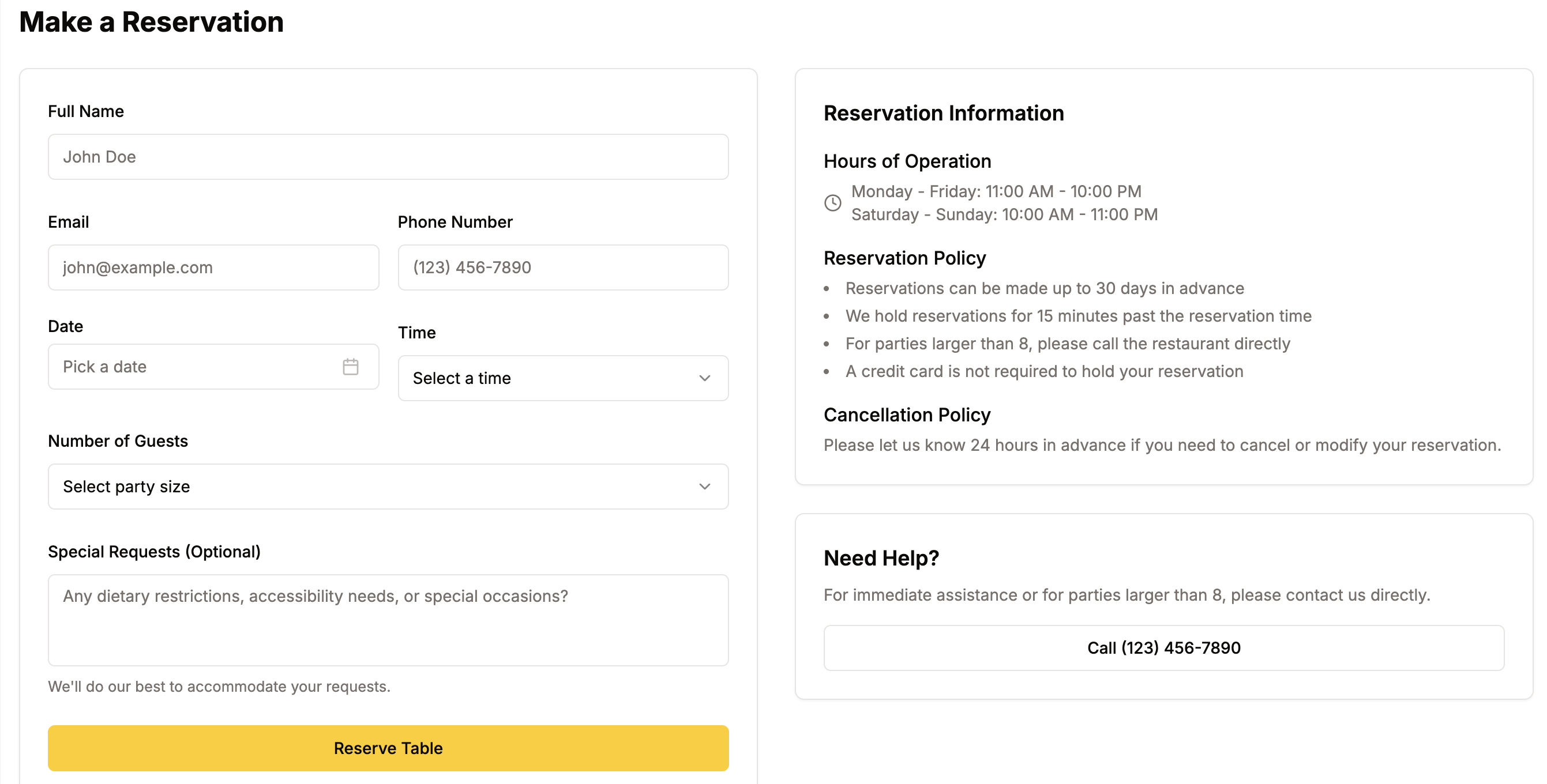 All-in-one restaurant solution screenshot