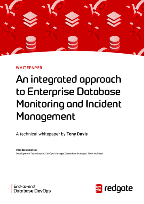 An integrated approach to Enterprise Database Monitoring and Incident Management