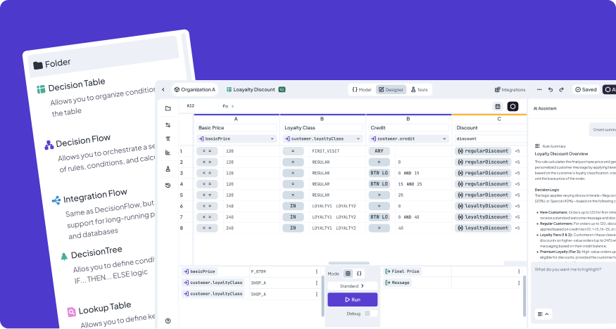 DecisionRules screenshot