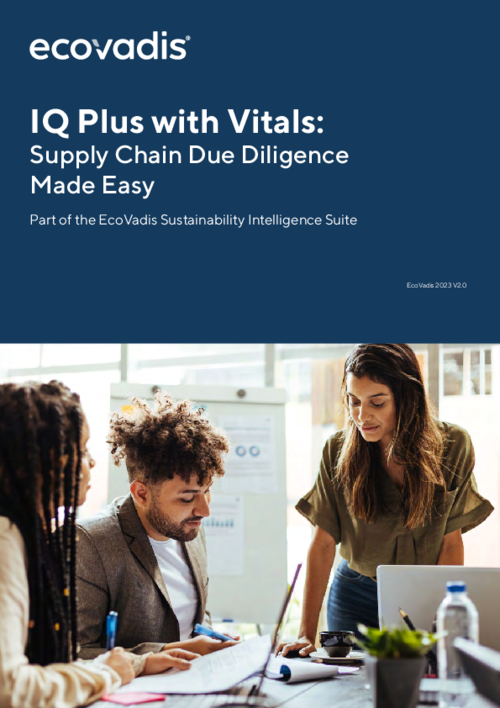 IQ Plus with Vitals: Supply Chain Due Diligence Made Easy