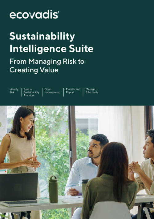 Sustainability Intelligence Suite: From Managing Risk to Creating Value