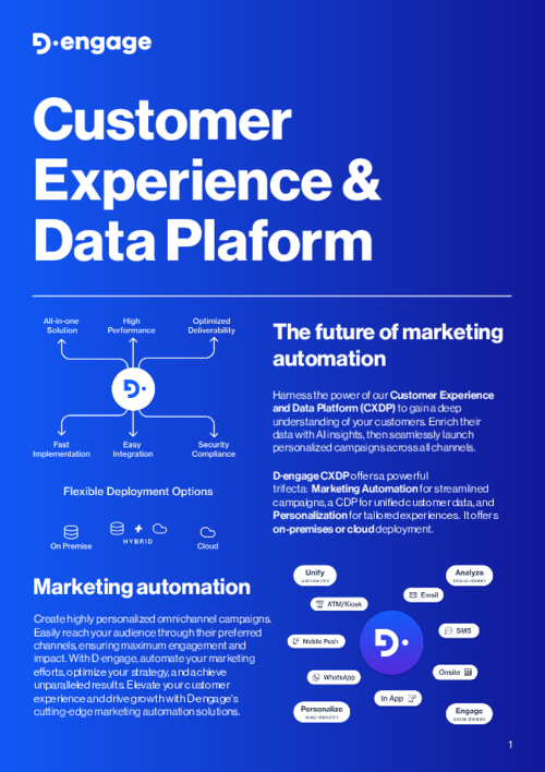 CXDP Overview with D•engage