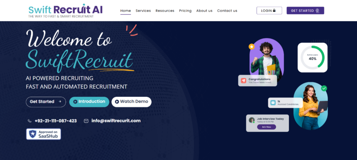 SwiftRecruit AI screenshot