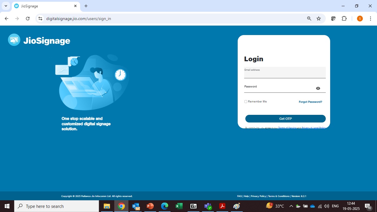 JioSignage screenshot