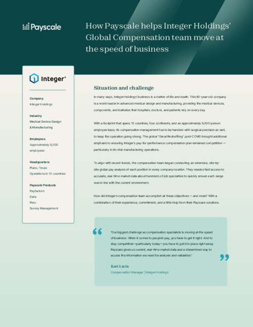 Integer Holdings Case Study