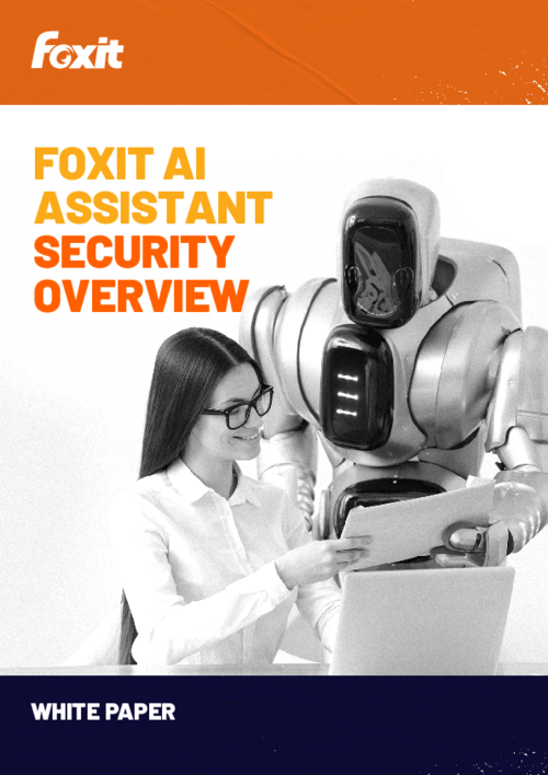 Foxit AI Assistant: Security Overview