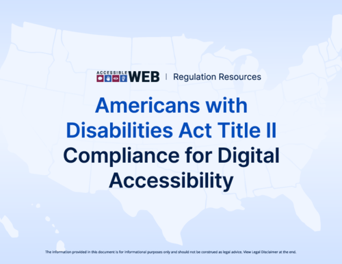 ADA Title II Compliance for Digital Accessibility