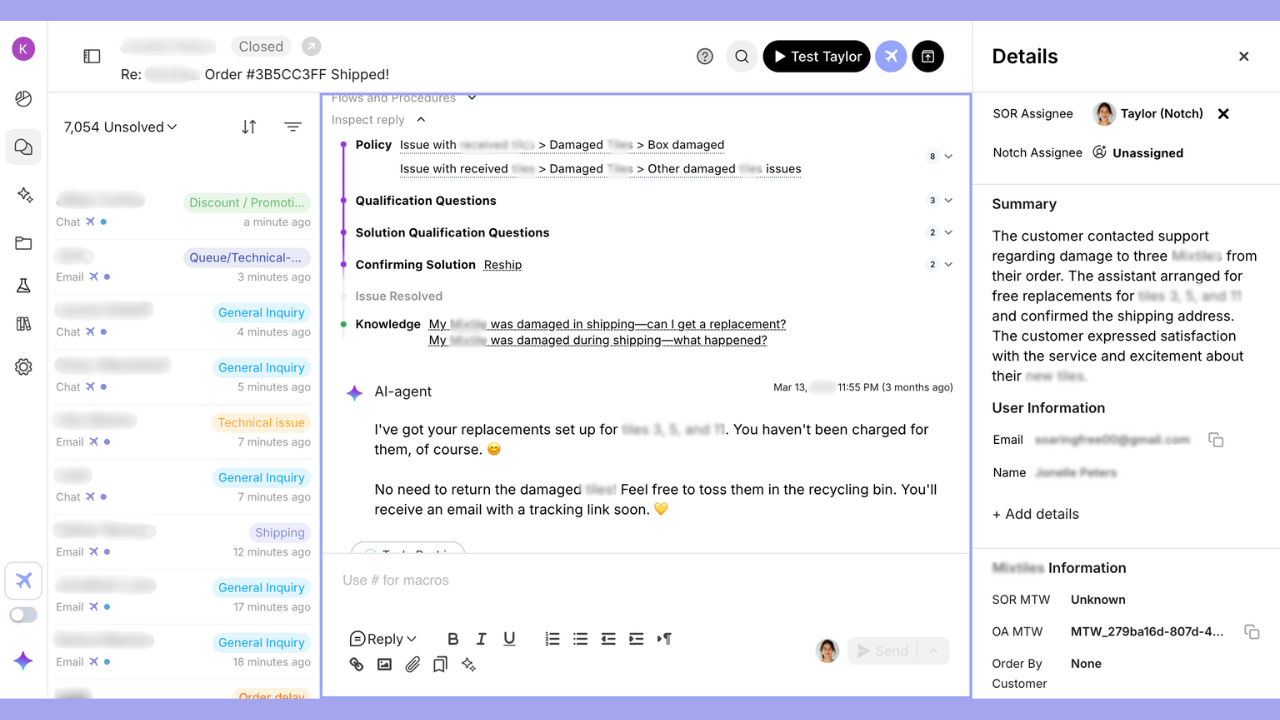 Notch Autonomous AI Customer Support Agent preview