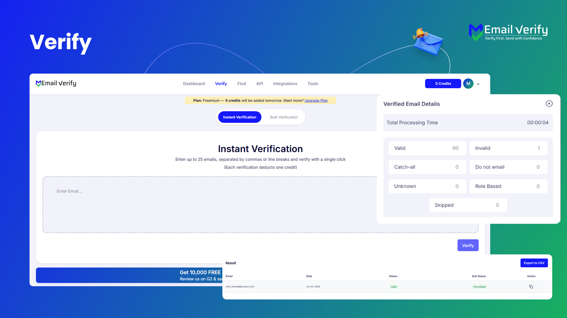 EmailVerify.io Reviews 2026: Details, Pricing, & Features | G2