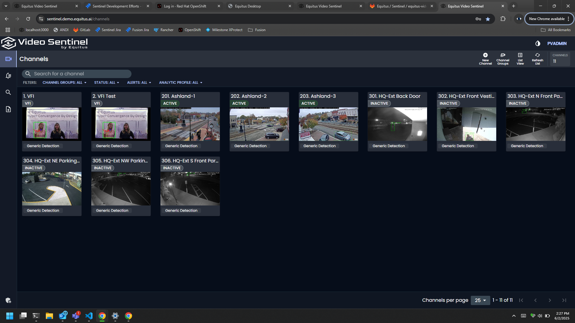 Equitus Video Sentinel screenshot