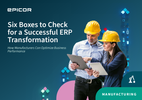 Six Boxes to Check for a Successful ERP Transformation