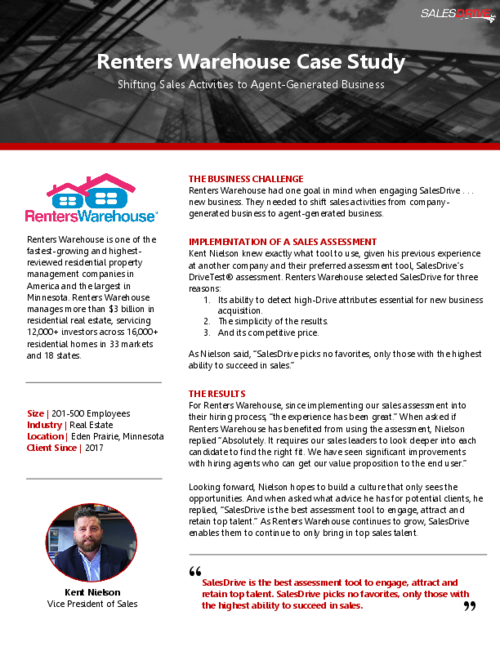 Renters Warehouse Creates Agent-Generated Business with SalesDrive