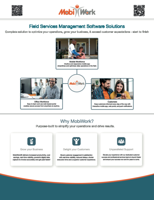 MobiWork Field Services Software Solution Brochure
