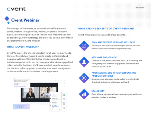 Cvent Webinar
