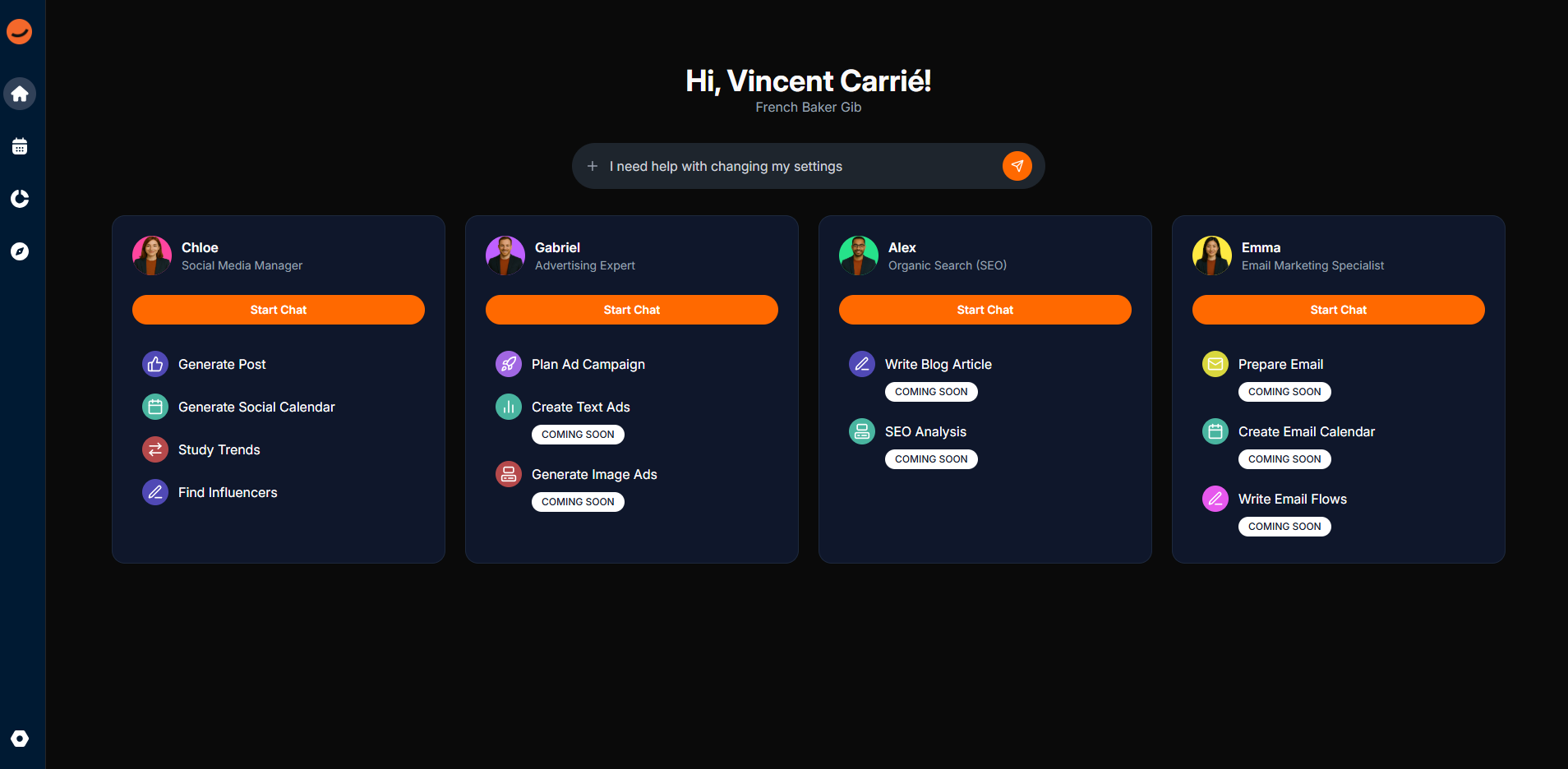 Zaturn AI Marketing Assistants preview