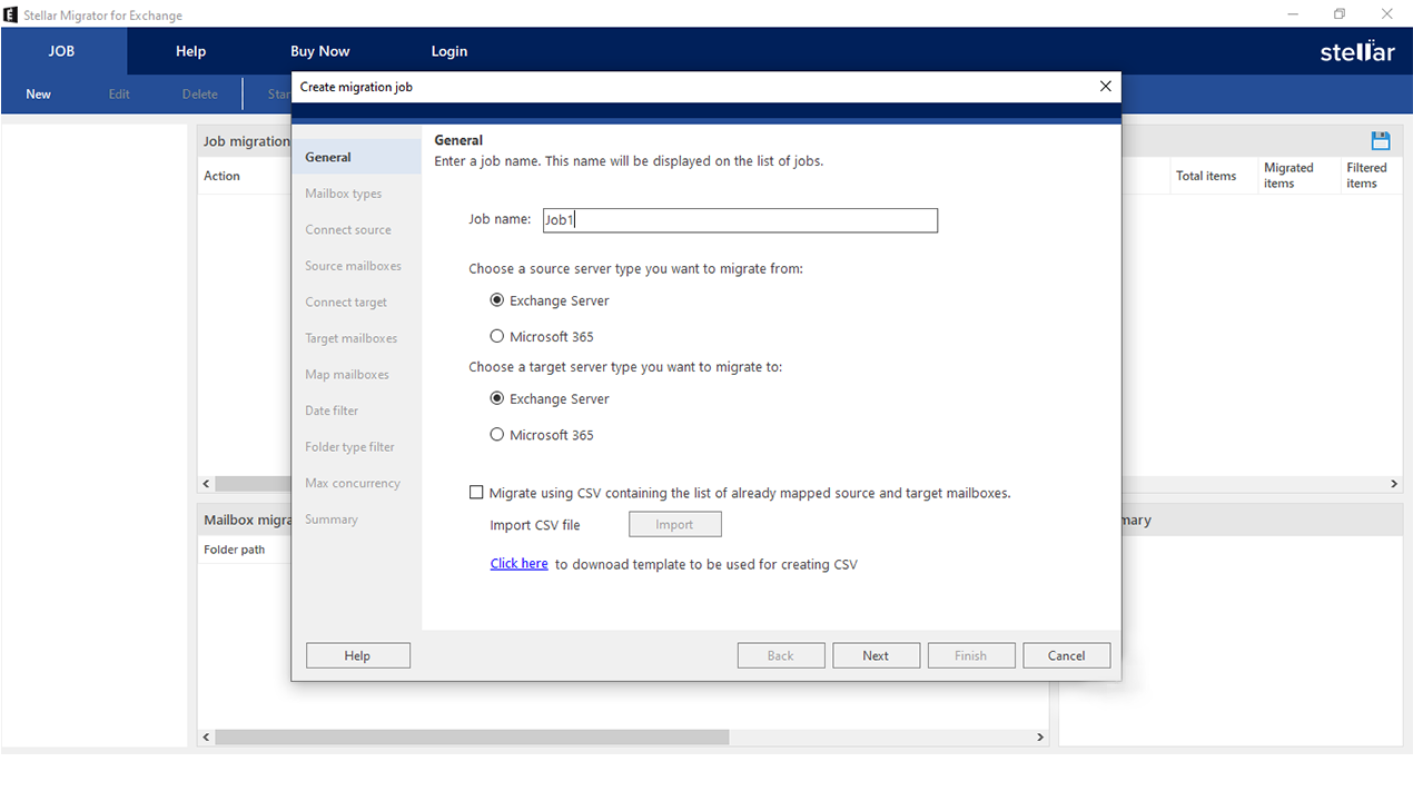 Stellar Migrator for Exchange screenshot