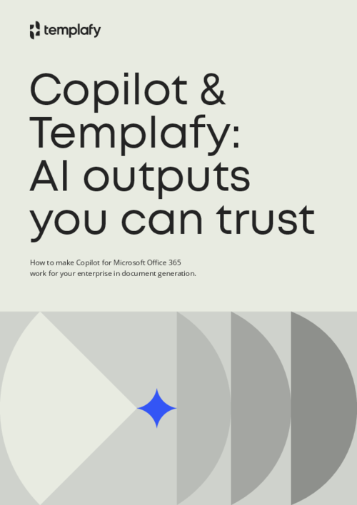 Copilot & Templafy: AI outputs you can trust