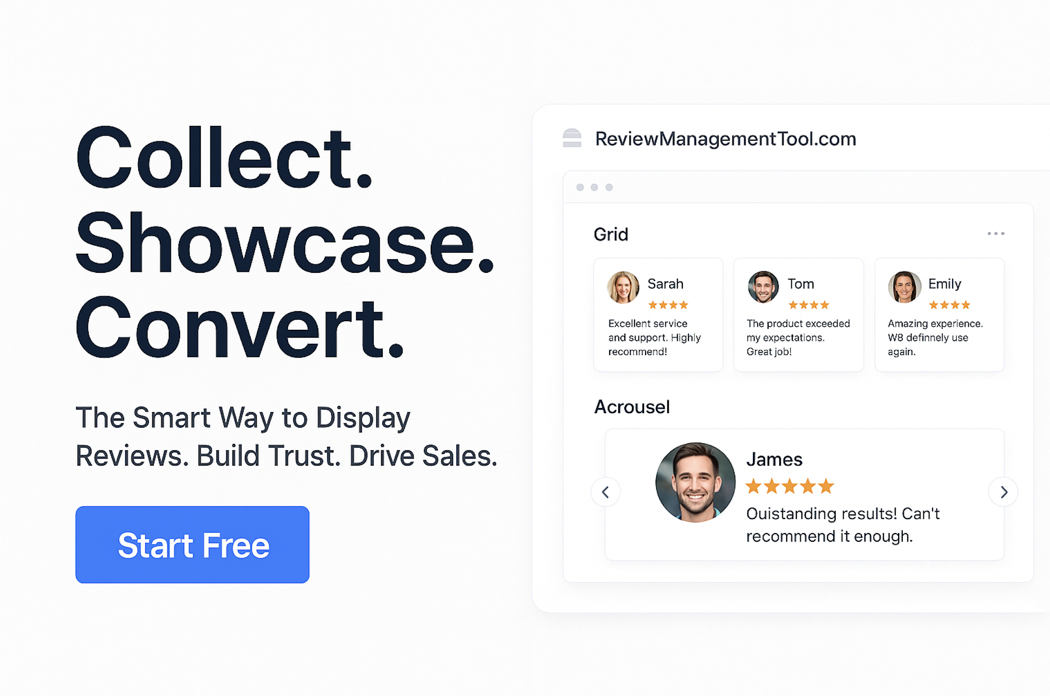 Review Management Tool screenshot