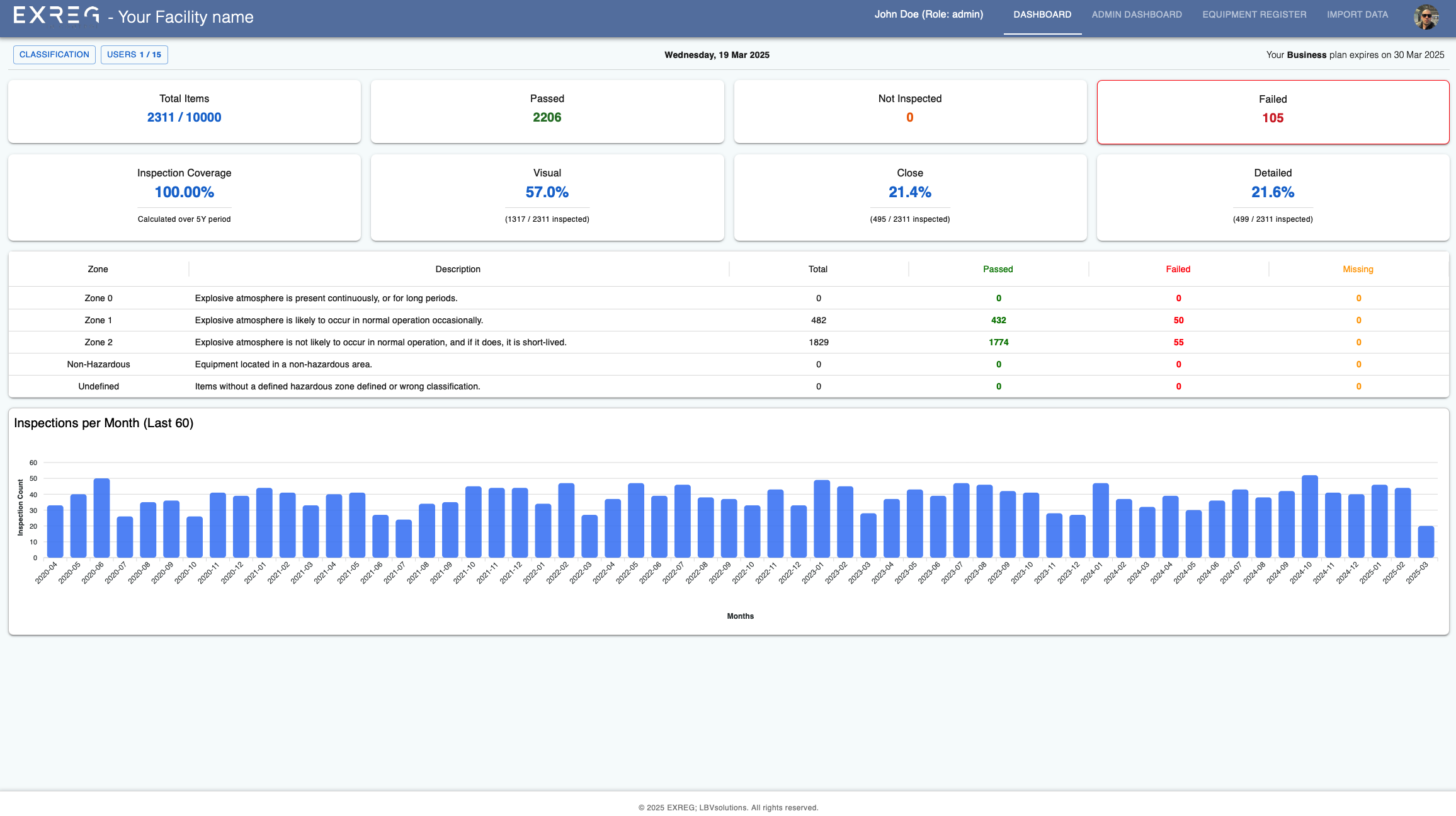 EXREG screenshot