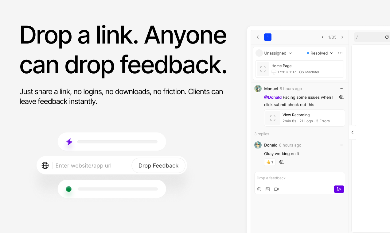 Markdrop screenshot