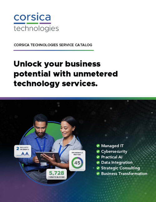 Corsica Technologies 2025 Service Catalog