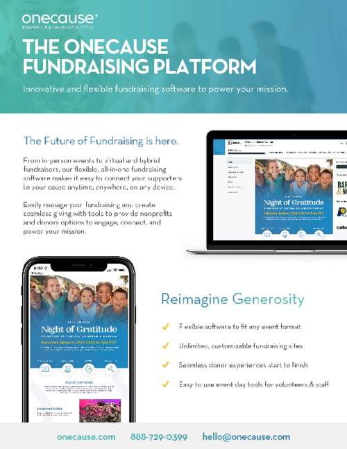 OneCause Fundraising Platform Overview
