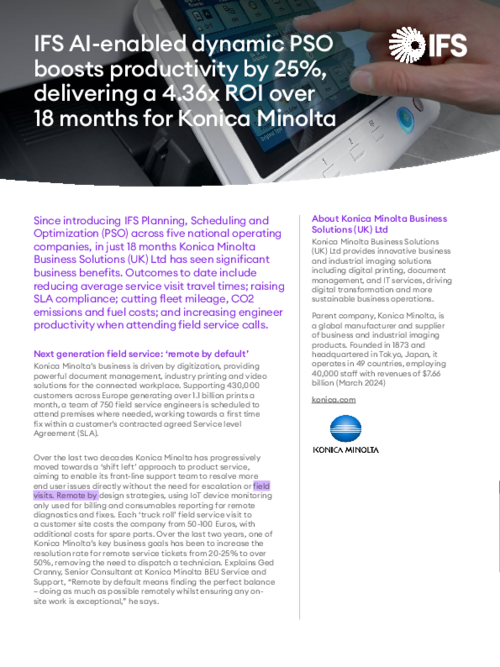 Customer Case Study: Konica Minolta