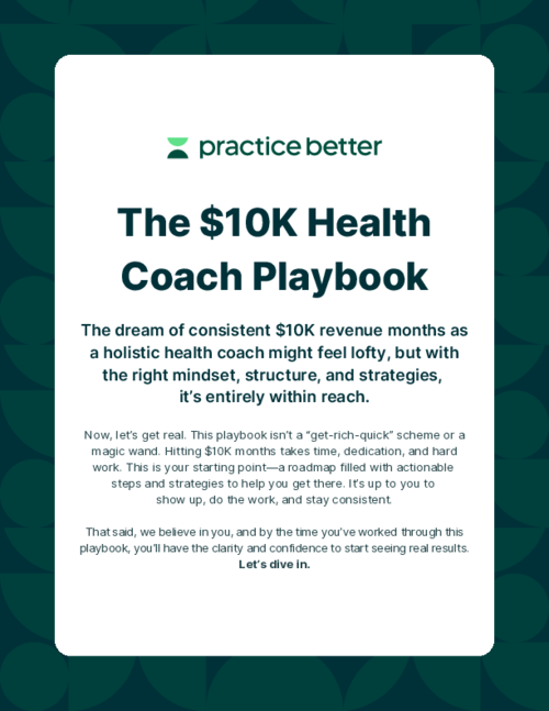 The $10K Health Coach Playbook