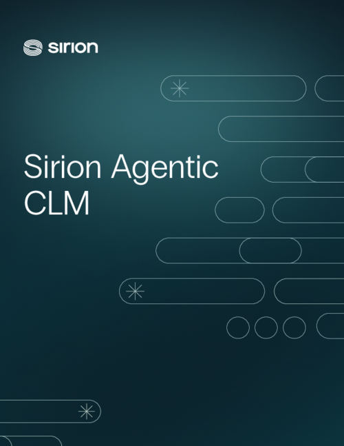 Sirion's Agentic CLM Overview