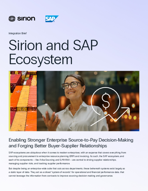 Sirion and SAP Ecosystem