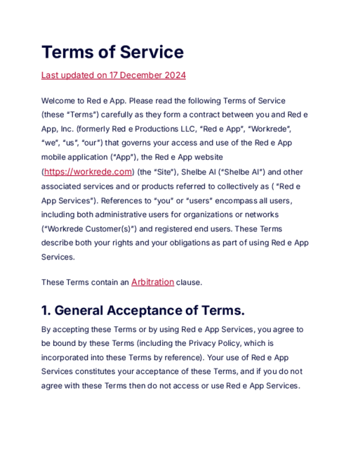 Terms of Service