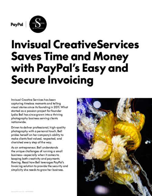 PayPal Invoicing saves time and money for Invisual Creative Services